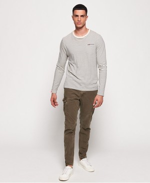 Superdry Surplus Goods Alacsony Rider Cargo Férfi Nadrág Khaki | QBDAT0193